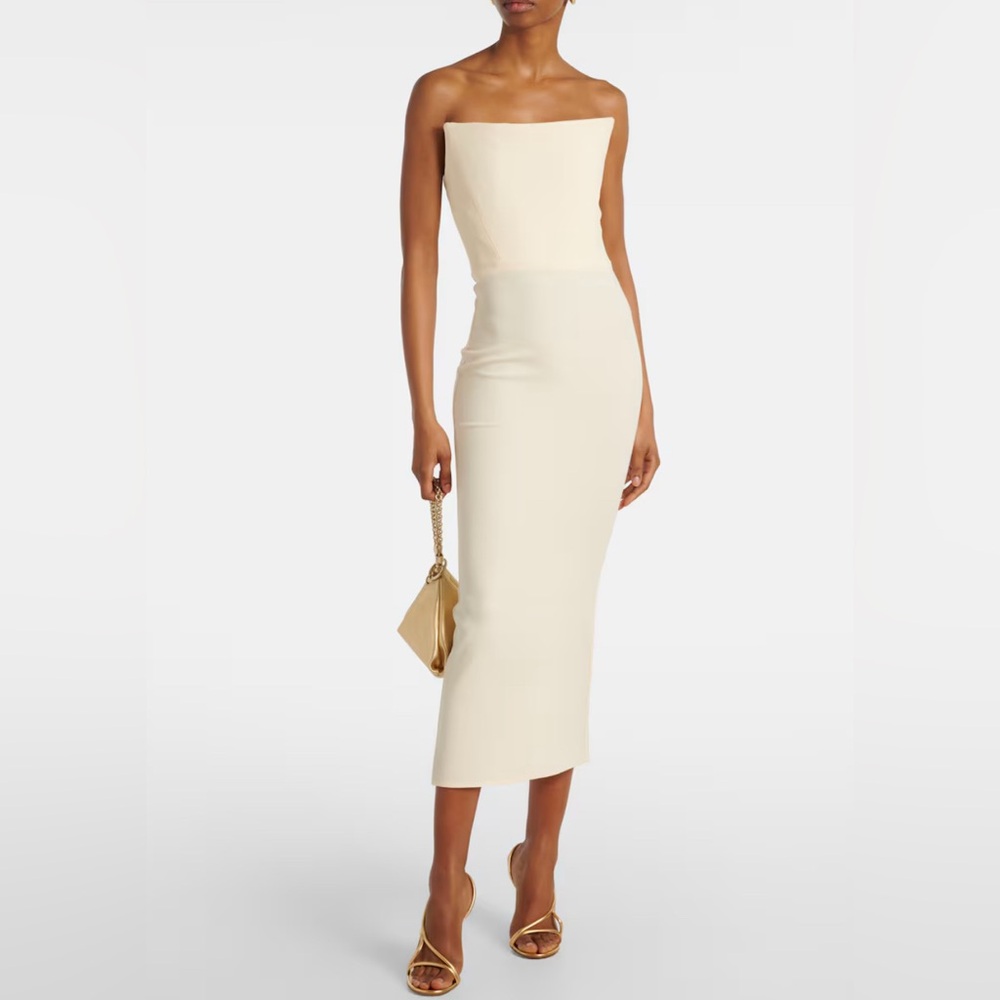 Crêpe midi dress